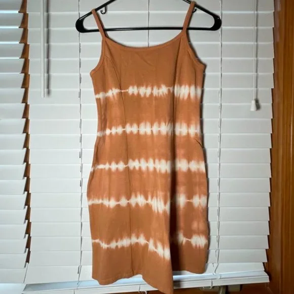 open lace back dress Beach Town Tie Dye Babydoll Dress main image 1